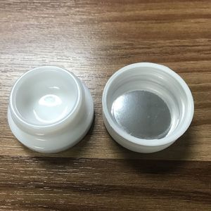 Food Grade Packaging Bottle 9ml Premium White Glass Concentrate Jar Wax Container with CR Cap