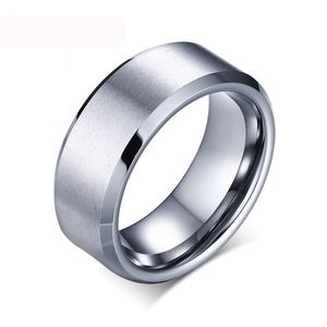 8 mm de largura Atacado Homens de tungstênio anéis de casamento jóias de alta qualidade carboneto de tungstênio anéis para homens Jóias