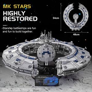 Destroyer Lucrehulk Class Battleship Droid Control Ship Building Blocks MOC-13056 21008 3689pcs Starplan Bricks Children Education Toys Birthday Gifts Kids