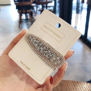 2021New Fashion Lamellar Hair Pins With BB Clip Luxurious Style Full Cover Rhinestones Or Crystals Wholesale 12pcs/lot