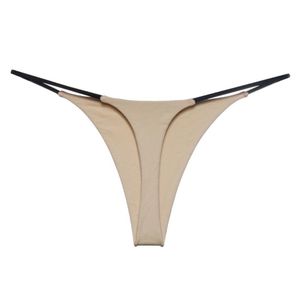 UNWE dünne Riemchen-Damen-Tangas und G-Strings, Übergröße, niedriger Bund für Damen, Tanga aus Baumwolle, Bikini-Unterwäsche, S-XL