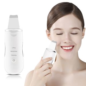 Professionell Facial Ultraljud Skin Scrubber Ion Deep Cleaning Peeling Rechargeable Face Care Device