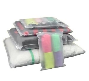Atacado Resealable Embalagem Sacos Ácido Etch sacos plásticos camisas meias sacos de embalagem de roupas íntimas de vestuário Organizador 16 tamanhos Freeship