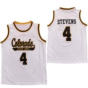جديد 2020 ولاية كولورادو لكرة السلة جيرسي NCAA College 4 Isaiah Stevens أبيض جميع مخيط ومطرز مقاس S-3XL