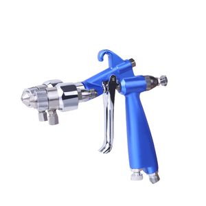 High Quality Double Nozzle AB Agent Nanometer Sprayer Spray Guns Air Brush HVLP Paint Two Color Spray Pneumatic Spraying Tool