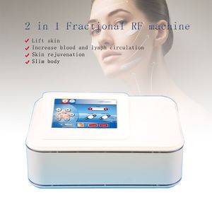 Portable Dot Matrix Fraktionell RF Microneedle Device Hud Åtdragning Ansikts Body Lifting Radio Frequency Wrinkle Removal Machine