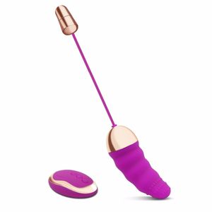 Impermeáveis ​​controle remoto sem fio vibratório Egg Mini Batom Vibrador, 10 modos de vibração, Adult Sex Toys Para Mulher Silicone Y200616