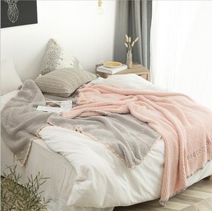 Super Soft Knitting Line Cobertores Caseiro Cama Acessórios Acessórios Empresa de escritório NAP Cobertor do joelho