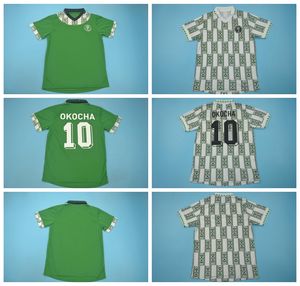 1994 1995 Vinatge 10 OKOCHA Retro-Fußballtrikot FINIDI OKORO KANU OKECHUKWU DAYO OJO OSAS AMOKACHI IKPEBA Fußballtrikot-Sets N-R-L-Y