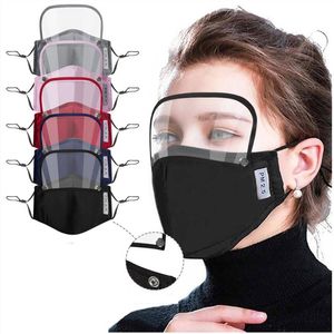 2 in 1 Mask Removable Eye Shield Mask Adult Valve Face Masks Kids Valve Full Face Oil Protective Mask with 2pcs Filter Pad CCA12326