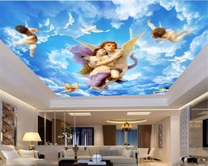 Custom Character 3D Zenith Wallpaper Angels och Little Angels Sprid Gospel of Love Living Room Bedroom Zenith Dekorativ Bakgrund