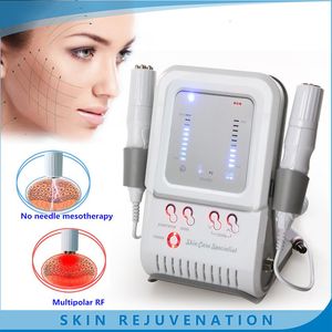 Multi-Functional Beauty Equipment 2 IN 1 Skin Rejuvenation Wrinkle Removal Machine No-needle Mesotheration Bipolar RF Radio Frequency Face Body Massage Device