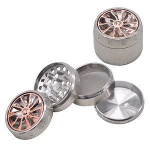 HORNET Tobacco Grinder Wheel Zinc Alloy Smoking Grinder 2.48 Inch 4 Piece Sharp Diamond Teeth Metal Herb Miller Spice Crusher