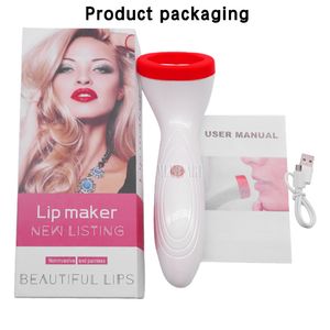 Beauty Tool Silikongel, elektrisch, vibrierender Lippenfüller, Enhancer in natürlicher Form, automatischer, prallerer, sexy Lippenvergrößerer