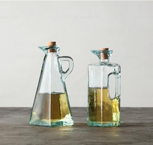 Contenitori per lo stoccaggio Vaso per olio in vetro semplice e moderno per la protezione dell'ambiente Contenitori per alimenti Contenitori per condimenti Forniture per cucina Bottiglia di olio d'oliva