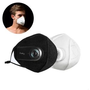 Rein frische Luftmaske PM2 Filter Anti Umwelt Atemschutzmaske USB wiederaufladbare Modi Windgeschwindigkeit Anti Staub Atem Gesichtsmaske für Sport CYC