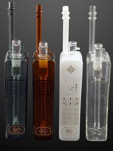 Unik Desig Mobile Glass Vatten Bongs Hookahs Inline Tube Perc DAB Riggar för rökning Tillbehör