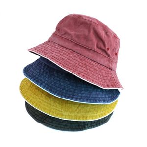 Nova Moda Homens Mulheres Unisex Algodão Bucket Chapéu De Pesca Boonie Bush Cap Visão Sun selvagem Sun Protection Cap Denim Bucket Chapéu