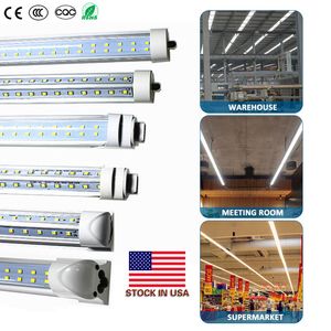 Find Similar Stock In US + V Shaped 8ft t8 R17D led tubes single pin FA8 8 feet led light tubes Double Rows LED Fluorescent Tube AC 85-265v direct wire for shop garage