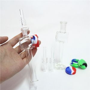 hookahs hand pipe Kits 10mm 14mm Glass Tip Mini Kit Smoke Pipe with Micro Glasss Pipes Dab Straw Oil Rigs