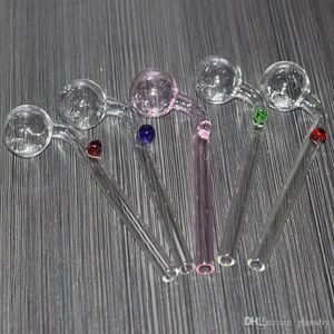 5.5 Inch Curved Glass Smoking Pipes Oil burner Water Bong with Different Colored Balancer Tobacco Accessories