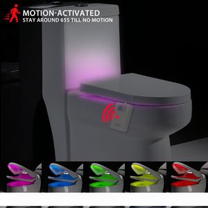 Smart PIR Motion Sensor LED Toiletzitting Nachtlampje Lamp Kleuren Waterdichte Backlight voor Bowl Bathroom WC Lights