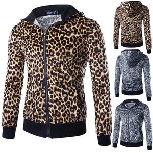 Designer Mens Clothing Casual Hoodies Leopard Print Sweatshirts 3D Printed Fashion Cardigan Long Sleeve Jacket Zipper British Sweatshirts