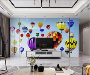 Пользовательские фото обоев для стен 3d настенной Современной простого стиль мультфильм воздушного шара фрески для детей комната фона обоев домашнего декора