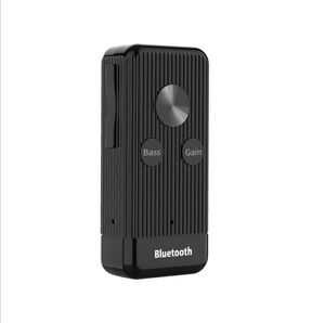 Bluetooth 5.0 Приемник A2DP 3.5MM AUX стерео аудио адаптер беспроводной связи с микрофоном TF Поддержка карт HandsFree Игра Bass Gain Переключатель