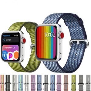 Cinturino in nylon per cinturino Apple Watch 44mm 40mm Cinturino per cinturino iwatch 42mm 38mm Bracciale sportivo in nylon intrecciato apple watch 5 4 3 2 Accessori