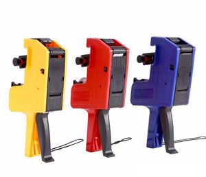 Wholesale tag gun resale online - Digits EOS Price Tag Gun White w Red Lines Labels Ink Handheld Price Labeller Tag Gun Random Color