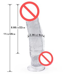 28cm Realistic Dildo Women And Man Masturbation Sex Toy Huge Dildo Penis With Strong Suction Cup J1744