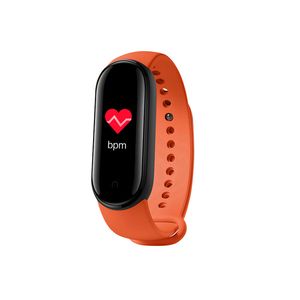 M5 Smart Bracelet colorida multifuncional pulseira de carregamento magnético esportes rastreadores cardíacos monitor 13 Languages tradução