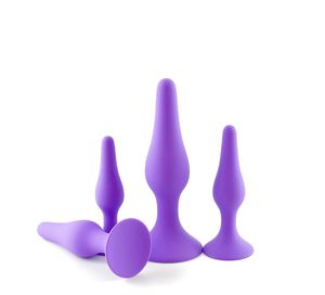 4pcs Anal Plug Set Giocattoli del sesso per donna Butt Plug Masturbatore Spine anali in silicone