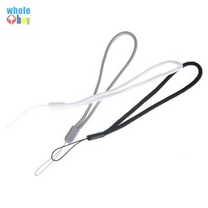 500 teile/los 18 cm länge Runde Nylon Handgelenk Hand Handy Mobile Kette Riemen Schlüsselbund Kamera USB MP4 Charm Cords DIY Hängen Seil Lanyard