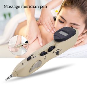 Full Body Massager New Stimulator LCD Electro Acupuncture Device T.E.N.S. och punktdetektorelektronisk automatiskt akupunkturnålpenna