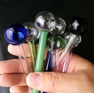 Straight pot glass bongs accessories long 10cm , Glass Smoking Pipes colorful mini multi-colors Hand Pipes Best Spoon glas