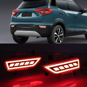 1 Set LED Riflettore Lampada Auto LED Fendinebbia Posteriore Paraurti Luce Luce Freno Per Mahindra XUV300 2019 2020