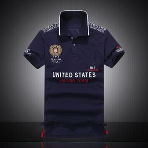 Высококачественная хлопковая рубашка-поло с лацканами Motorsport F1 мужская футболка