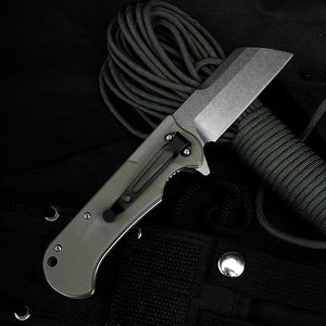 TL-J012 OEM Outdoor Camping Tactical D2 Steel Kniv Folding Survival Kniv med G10 Handtag för EDC Vandring Jakt Rescue