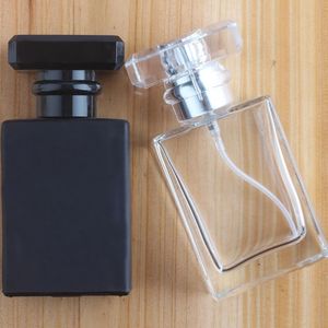 Canadá baratos 30ml Atacado Perfume retangular Spray garrafas 1 onça garrafas de bomba vazio de perfume com Travel Size LX2521