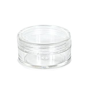Göz Mücevher Makyaj toptan satış-Temizle plastik kozmetik konteyner kavanozlar pe kapaklar ile kozmetik krem pot makyaj göz farı çivi toz takı şişe