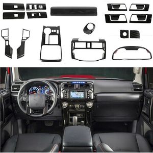 ABS Car Central DashBoard Decoration Kit Carbon Fiber For Toyota 4Runner Interior Accessories