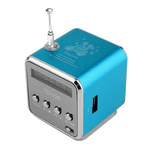 Głośnik Bluetooth Przenośny Mini TD-V26 Głośniki HiFi Stereo Audio Radio FM Gniazdo na dysk TF U Multi-Speaker Cyfrowy dźwięk Mp3 + ekran LCD i opakowanie detaliczne