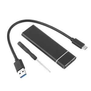 M2 SSD Case USB 3.1 Tipo C Para M.2 NGFF SSD Adaptador de Gabinete Disco Rígido Externo Tipo-C 3.1 B-chave