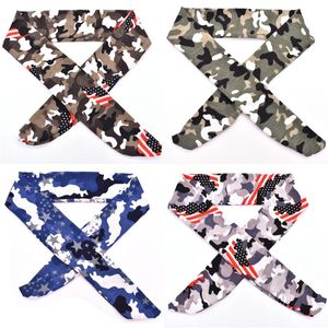 Camuflagem Cachecol Hairlace Bandas de Cabelo Bandeau Chedex Headband Head Toalhas Esportes Basquete Pano de Pano Ioga Fitness Fontes 3 85gy C2