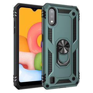 Telefonfodral f￶r Samsung S20 Fe M31S A21S M51 A11 M11 Notera 20 Plus A51 A70E A90 M53 M33 M23 A03S A13 Note 5 TPU PC Kickstand Ring Case Fall Gockabsorptionsskyddsskyddsskydd