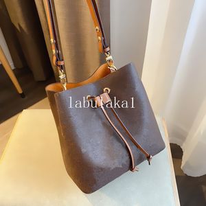 2020 Ny Orignal Real Leather Fashion Berömd axelväska Tote Handväskor Presbyopisk Shoppingväska Purväskor Messenger Bag Neonoe