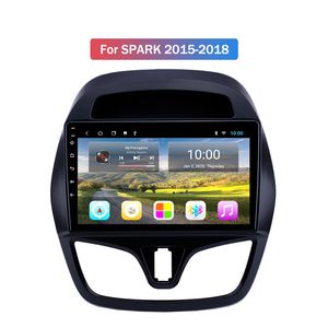 안드로이드 10 자동차 라디오 비디오 스테레오 9 인치 GPS 네비게이션 멀티미디어 플레이어 시보레 스파크 2015-2018 2G + 32G