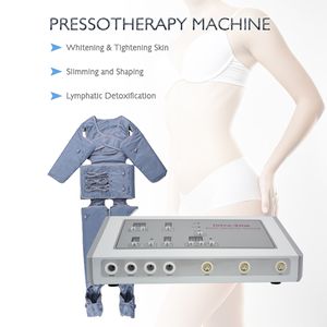 Kolfibervärme Desktop Lymf dränering Body Slimming Fett Removal Massage Populär Pressoterapi Maskin med bastu kostym filt